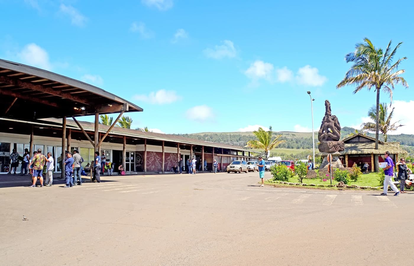 Airport departure lounge and boarding area.