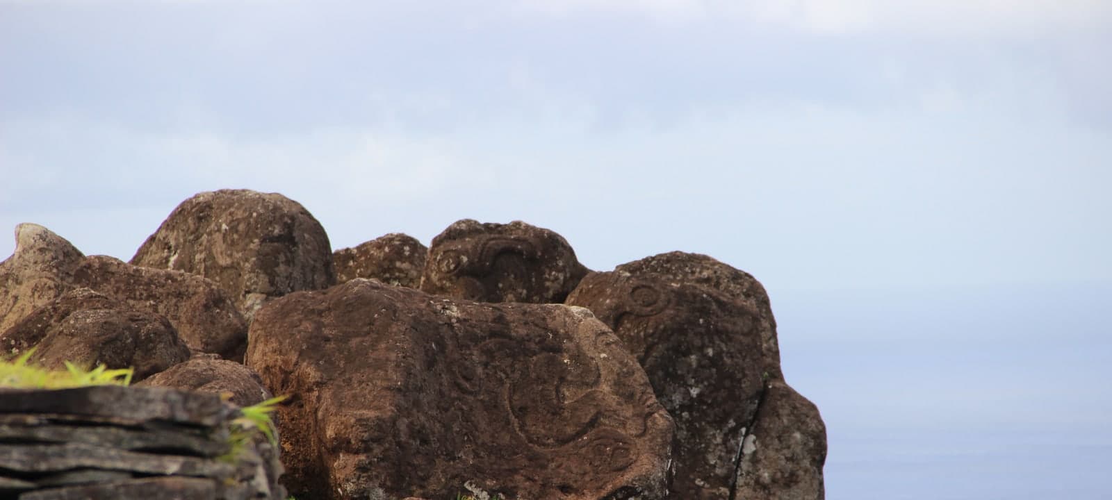Coastal cliffs and shoreline from above.