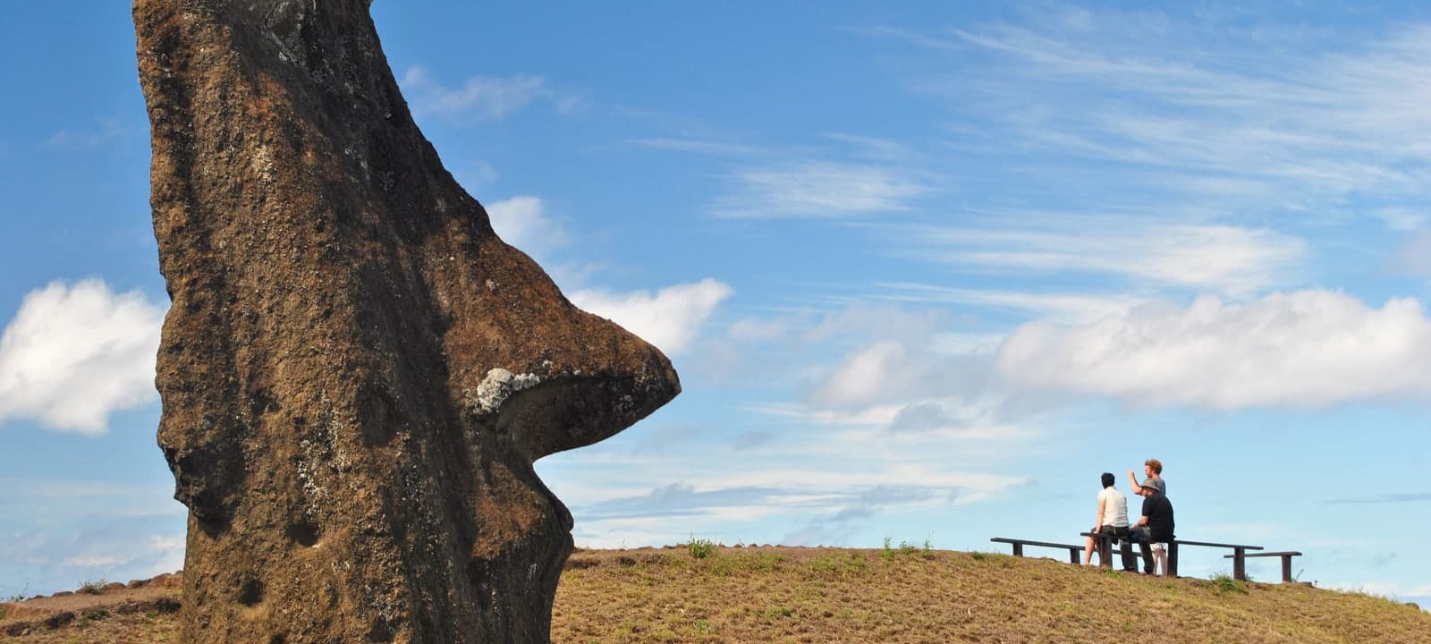 Distant mountain ridge on the horizon.